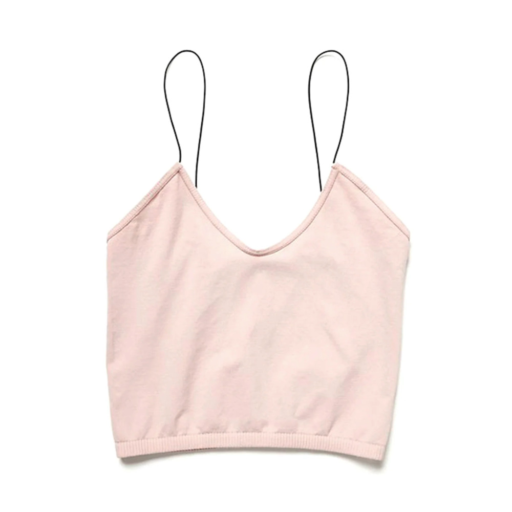 NWT Free People Skinny Strap Seamless Brami in Color Ballet Blush Pink Size XS/S